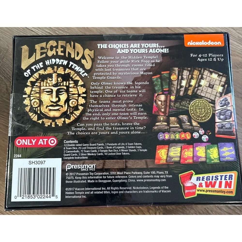New Legends of the Hidden Temple Game‎ Nickelodeon Pressman - Sealed!